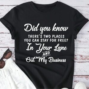 🪷 NEW Two Places You Can Stay for Free Graphic Tee